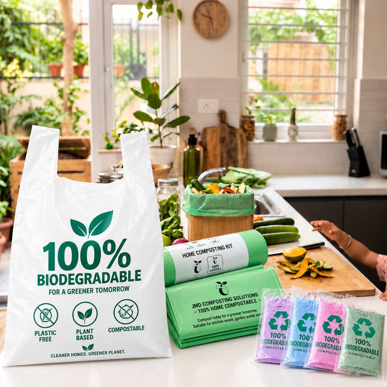 Certified compostable bags and eco-friendly mailers